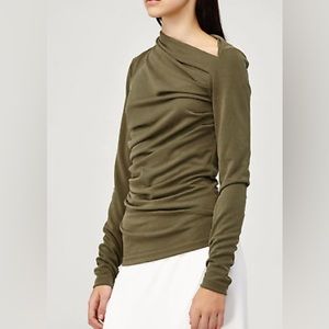 EUC Acler Bailey Twist Top - Green Size 2